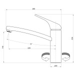 SAPHO SAPHO - LISON stojanková drezová batéria, čierna mat MJ125B