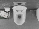 MEXEN - Lena Závesná WC misa vrátane sedátka s slow-slim, z duroplastu, biele so vzorom 30224099