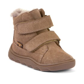Detské zimné barefoot topánky ZERU TEX FURRY Beige Froddo G2110151-8 - 35