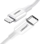 Ugreen US171 Kábel USB-C (M) - Lightning (M) 0,25 m biela / 3A (60746)