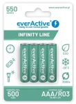 EverActive Infinity Line / Nabíjacie batérie AAA (R03) / 550 mAh / 4 ks / Ni-MH (EVHRL03-550)