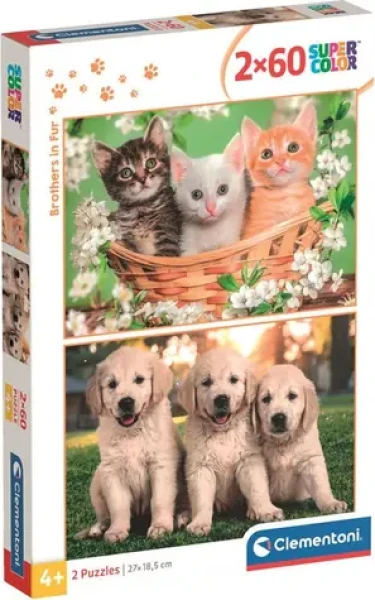 Clementoni Puzzle Chlpatí súrodenci