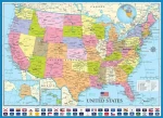 EUROGRAPHICS Puzzle Politická mapa USA