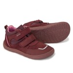 Dievčenská celoročná obuv s membránou Barefoot BANET BORDO, Protetika, červená - 23