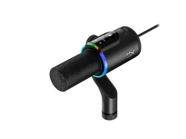 HyperX FlipCast čierna / Stolný mikrofón / USB-C / XLR / RGB / kardioidný (B2CM1AA)