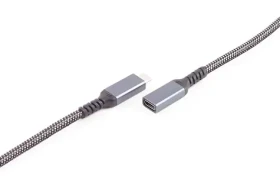 Shiverpeaks USB-C predlžovací kábel / Predlžovací kábel / USB-C(M) - USB-C(F) / USB 3.2 / PD / textilný / 1,5 m (BS14-74006)