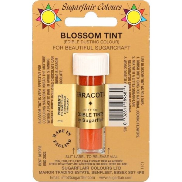 Jedlá prachová farba terracotta 7 ml - Sugarflair - Sugarflair