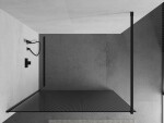 MEXEN/S - Kioto Sprchová zástena WALK-IN 90 x 200, prúžky 8 mm, čierna 800-090-101-70-09