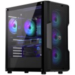 Endorfy Regnum 400 ARGB čierna / Mid tower / ATX / 4x 120mm / 2x USB 3.0 / mesh panel / priehľadná bočníce / bez zdroja (EY2A009)