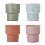 Bloomingville Hrnček Espresso Ewan Multi 75 ml – sada 4 ks