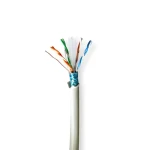 Nedis Cat6 šedá / Inštalačný kábel / F/UTP / 100 m / LSZH (CCBG8526GY100S)