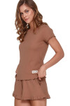 Dámske pyžamo 4315 brown - Doctornap Hnědá M
