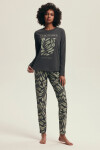 DÁMSKE PYŽAMO DANNA 43685 AW25 grafit L