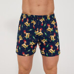 Cornette Classic 001/186 Kuracie boxerky S-2XL tmavě modrá XL