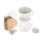 Hario V60 Dripper Pot set biela / dripper + server + filtre (4977642020290)