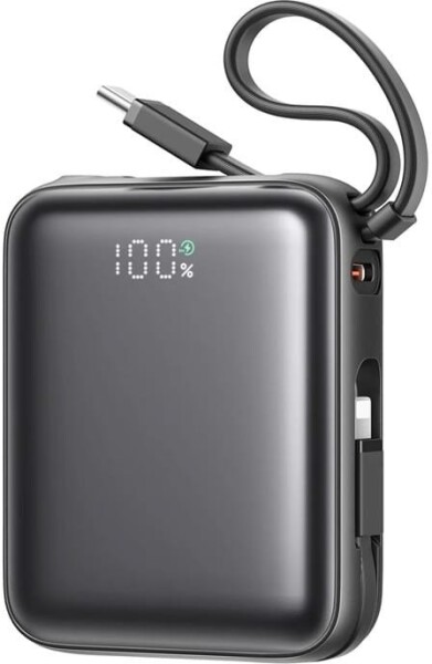 Joyroom Mini PowerBank Joyroom JR-PBF27 22.5W z podwójnym kablem 10000mAh (Čierny)