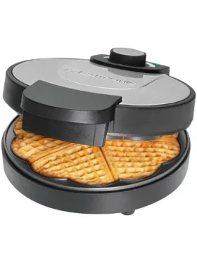 Clatronic WA 3492 / vaflovač / 1000 W / 4 vafle / tvar srdiečok / nerez / čierna (WA 3492)