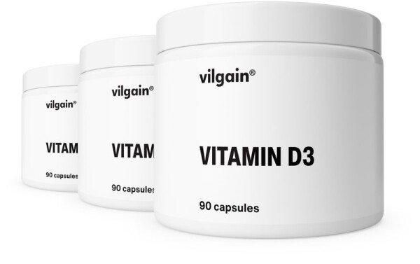 Vilgain Vitamín D3 – 3× 90 kapsúl