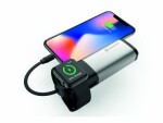 SWISSTEN powerbanka 2v1 6700mAh strieborná / bezdrôtové nabíjanie Apple Watch / 10.5W / USB-A amp; Lightning (22013980)