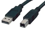 OEM USB kábel USB-A - USB-B čierna / Prepojovací kábel / USB 2.0 / 3 m (11.02.8830)