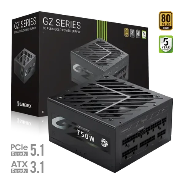 Gamemax GZ 750G / Zdroj / ATX / 750W / 80 PLUS Gold / plne modulárne (GZ 750G)