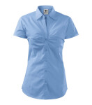 Elegantné dámske tričko sky blue XL