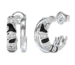 Guess Jedinečné kruhové náušnice s kryštálmi Fabulous Me JUBE05193JWRHBKT/U