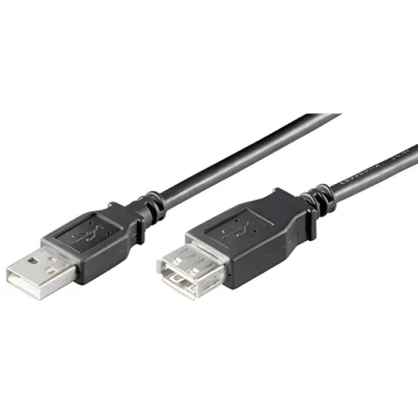 Goobay 93600 predlžovací kábel USB 2.0 Hi-Speed 3 m čierna / Predlžovací kábel / USB-A / 480 Mbit/s (93600)
