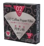 Hario papierové filtre 40 ks / pre V60-02 (4977642723221)
