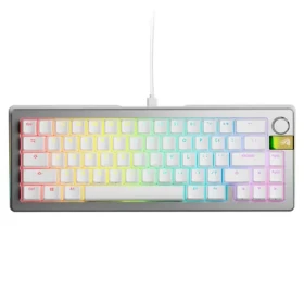 Glorious GMMK 3 Pro HE 65% - Fox HE ANSI strieborná / herná 65% TKL / USB-C / ANSI (US) layout / Fox HE / RGB / 1.4m (GLO-KB-GMMK3-PRO-65-PB-HE-W-SIL-US)