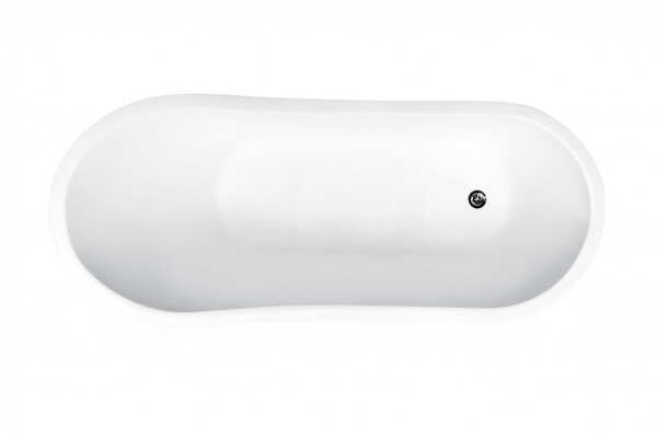 BESCO - Voľne stojaca vaňa GLORIA (PAOLO) - Farebnica - Biela, Rozmer vane - 160 × 70 cm VANPAO16W