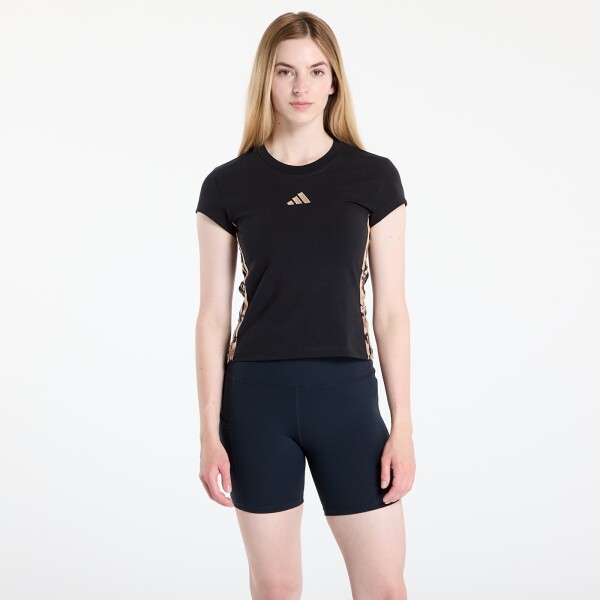 Tričko adidas W Aop Tee Black/ Multicolor/ Warm Sand S