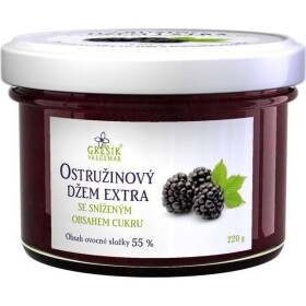 Černicový džem s extra nízkym obsahom cukru 220 g - Grešík - Grešík