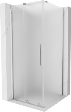 MEXEN/S - Velár sprchovací kút, posuvné dvere 120 x 120, dekor, chróm 871-120-120-31-01