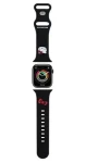 Hello Kitty Kitty Head silikónový remienok čierna / Remienok pre Apple Watch / 38/40/41mm (HKAWMSCHBLK)
