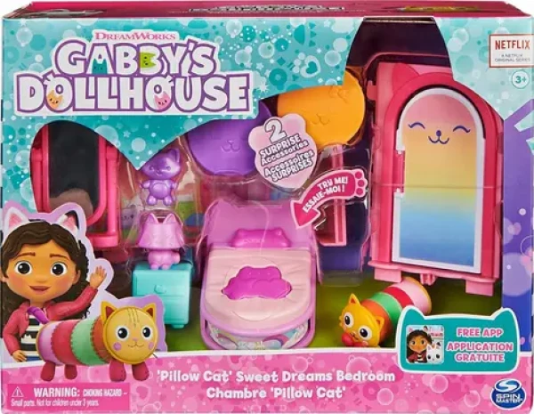 POLLY POCKET Herný set Gábinin kúzelný domček Spálne Valčeky / Figúrka a nábytok / od 3 rokov (GXP-912216)