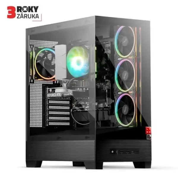 Lynx Challenger (10463171) čierna / Intel Core i5 14400F 2.5GHz / 32GB / 1TB SSD / Nvidia RTX 5060 Ti 16GB / W11H (10463171)