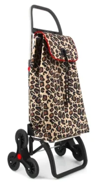 Rolser I-Max Wild 6 Logic leopardí vzor / Nákupná taška na kolieskach / 43 l