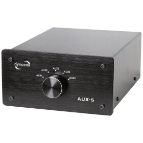 Dynavox AUX-S cinch audio prepínač čierna; 206410