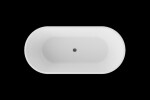 BESCO - Voľne stojaca vaňa DEEVA biela - Farba - Biela, Farba sifónu - Biela, Rozmer vane - 170 × 80 cm VANDEEVA170W
