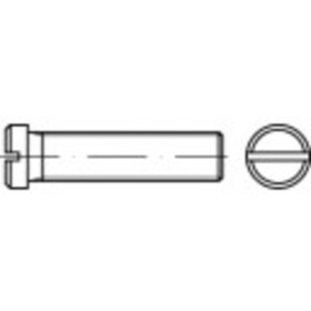 TOOLCRAFT 118892 skrutky s plochou hlavou M4 8 mm drážka DIN 920 ocel glavanizované zinkom 100 ks; 118892
