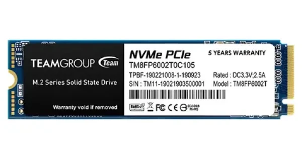 TeamGroup MP33 2TB / SSD / M.2 2280 / PCIe 3.0 x4 / R: 1800 MB / s / W: 1500 MB / s / TBW 1000TB (TM8FP6002T0C101)