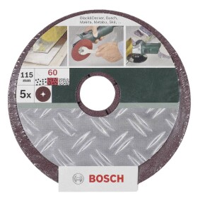 Bosch Accessories 2609256252 brúsny papier pre brúsne kotúče Zrnitosť 80 (Ø) 125 mm 5 ks; 2609256252