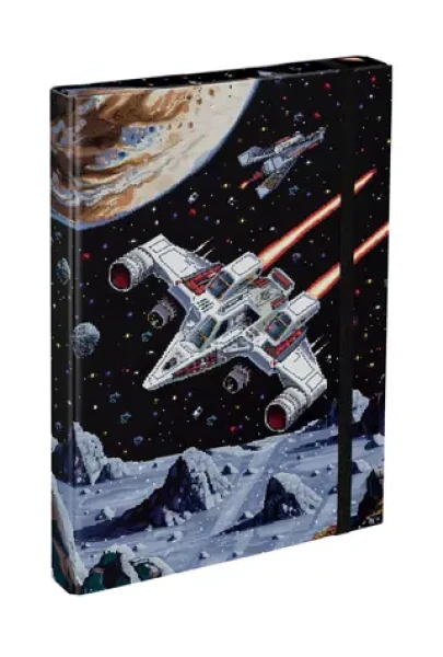 BAAGL Dosky na školské zošity A4 Pixel Space / 23x32x3 cm (A-35085)