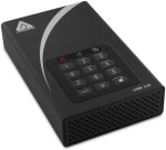 Apricorn Apricorn Aegis Padlock DT vonkajší disk twarde 12 TB USB Typu B 2.0/3.2 Gen 1 (3.1 Gen 1) Čierny
