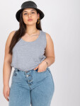 Keyla šedý top plus size