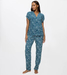 BOYFRIEND FIT - ľahký pyžamový set zo 100 % viskózy Triumph BLUE 40