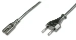 Digitus napájací kábel Euro - IEC C7 1,8m čierna / Napájací kábel / H03VVH2-F / 0,75 mm2 (AK-440104-018-S)