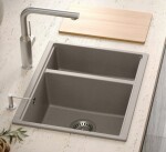 Quadron - Granitový drez Logan 150 Beige Zlaty HCQL5646U4-G1_U