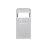 Kingston DataTraveler Micro 128GB strieborná / Flash Disk / USB 3.2 Gen 1 - (USB-A 3.0) (DTMC3G2/128GB)